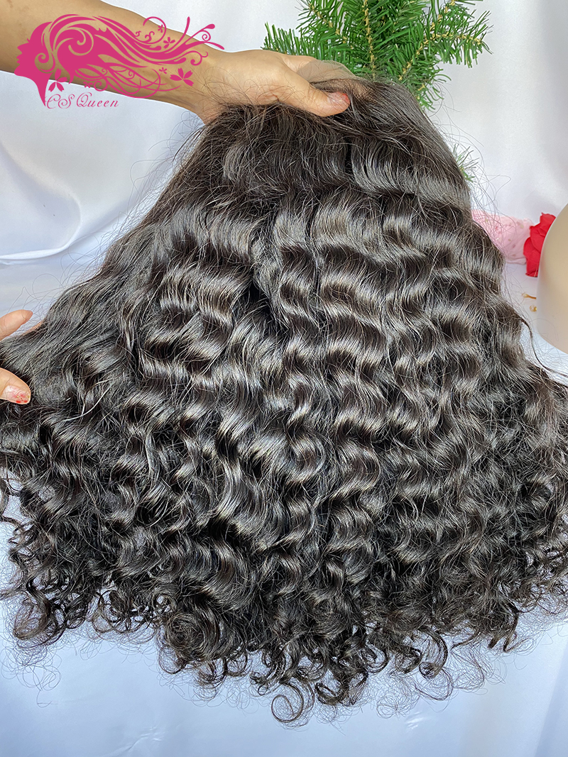 Csqueen Raw rare wave 13*6 HD lace Frontal wig 100% Human Hair HD Wig 150%density - Click Image to Close